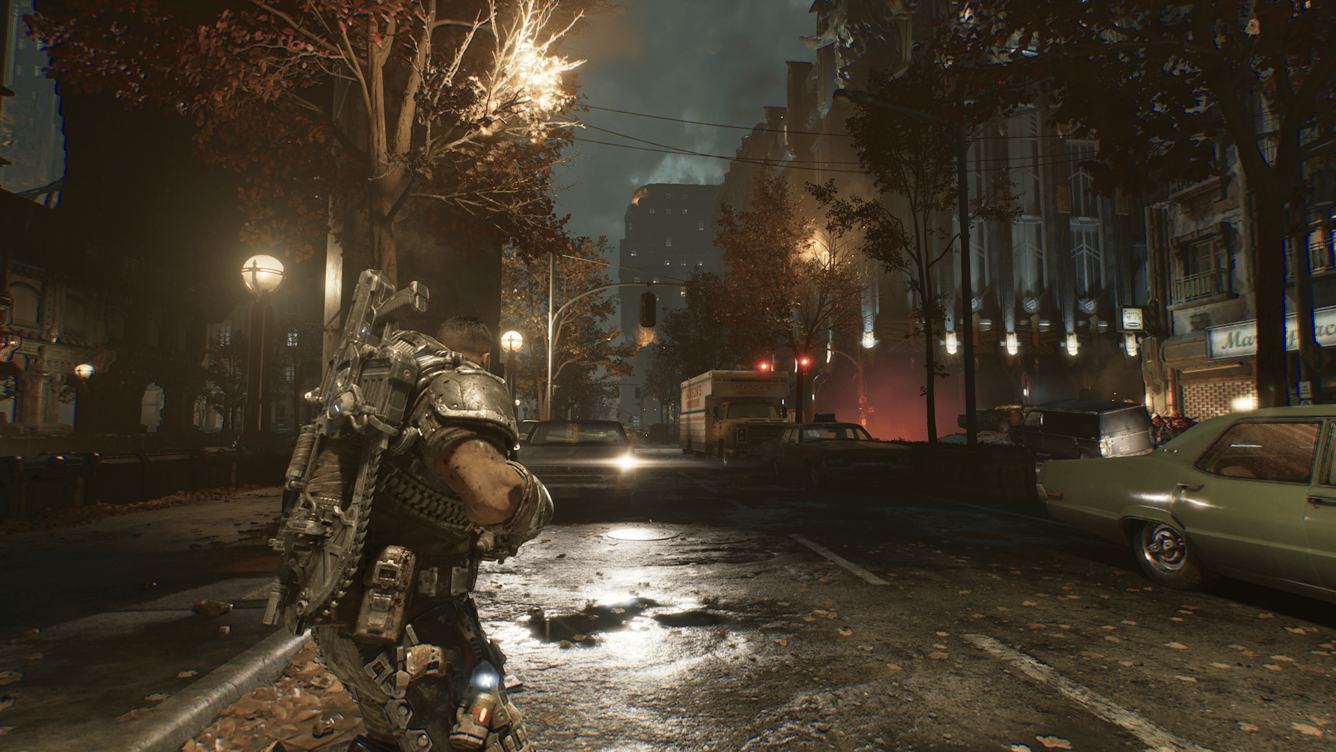 Ondas e pressão constante da Horda, resgatando a tensão do primeiro Gears of War.
